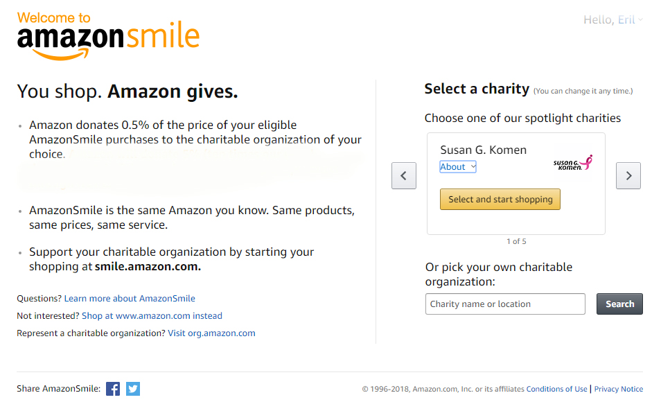 Amazon Smile Canvasback Missions