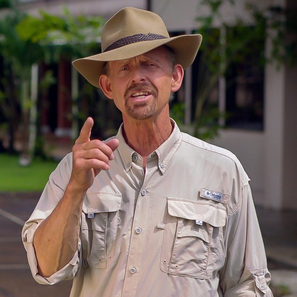 Jim Ayer in hat